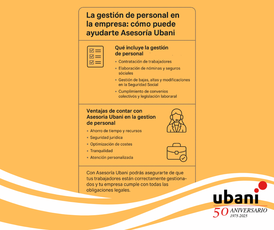 La gestión de personal en la empresa: cómo puede ayudarte Asesoría Ubani
