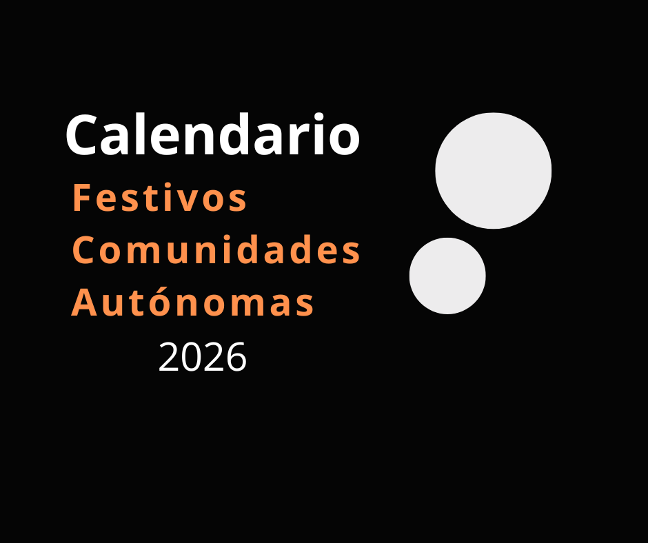 Calendario de los Festivos en las Comunidades Autónomas en 2026
